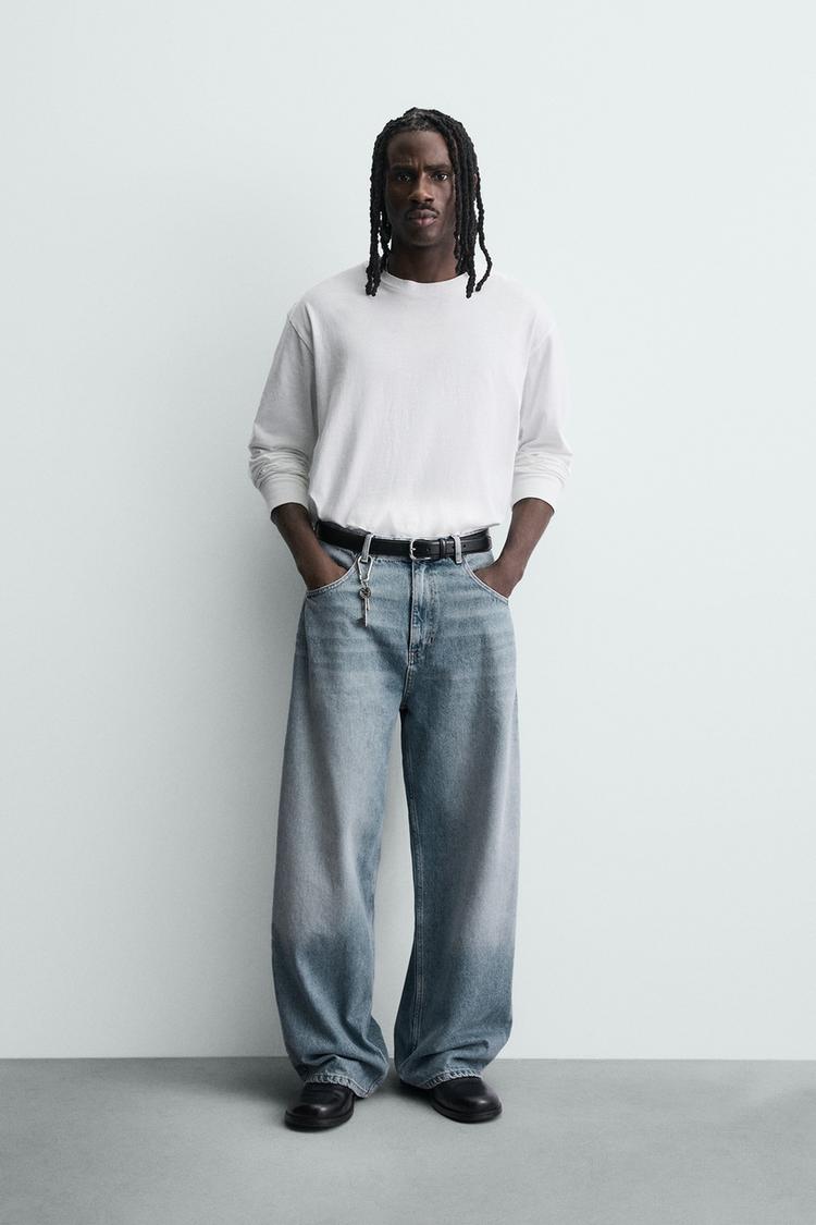 BALLOON FIT PLEATED JEANS - Zara product image