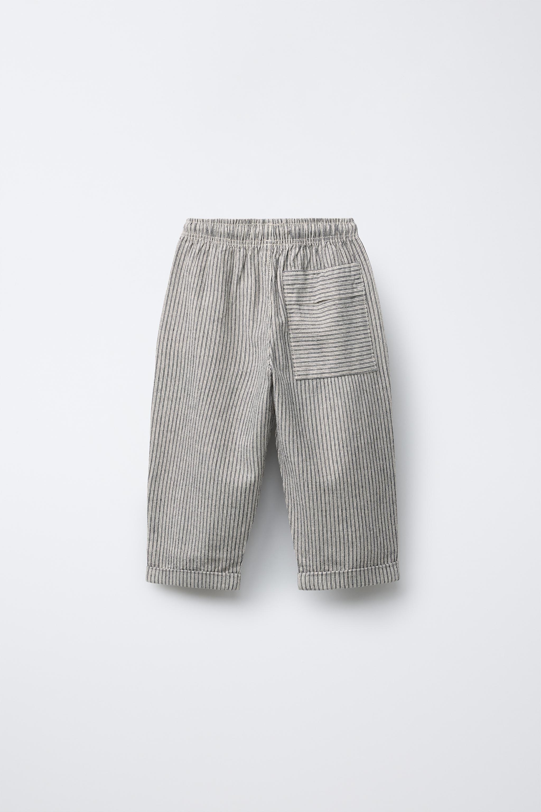 STRIPED BAGGY PANTS