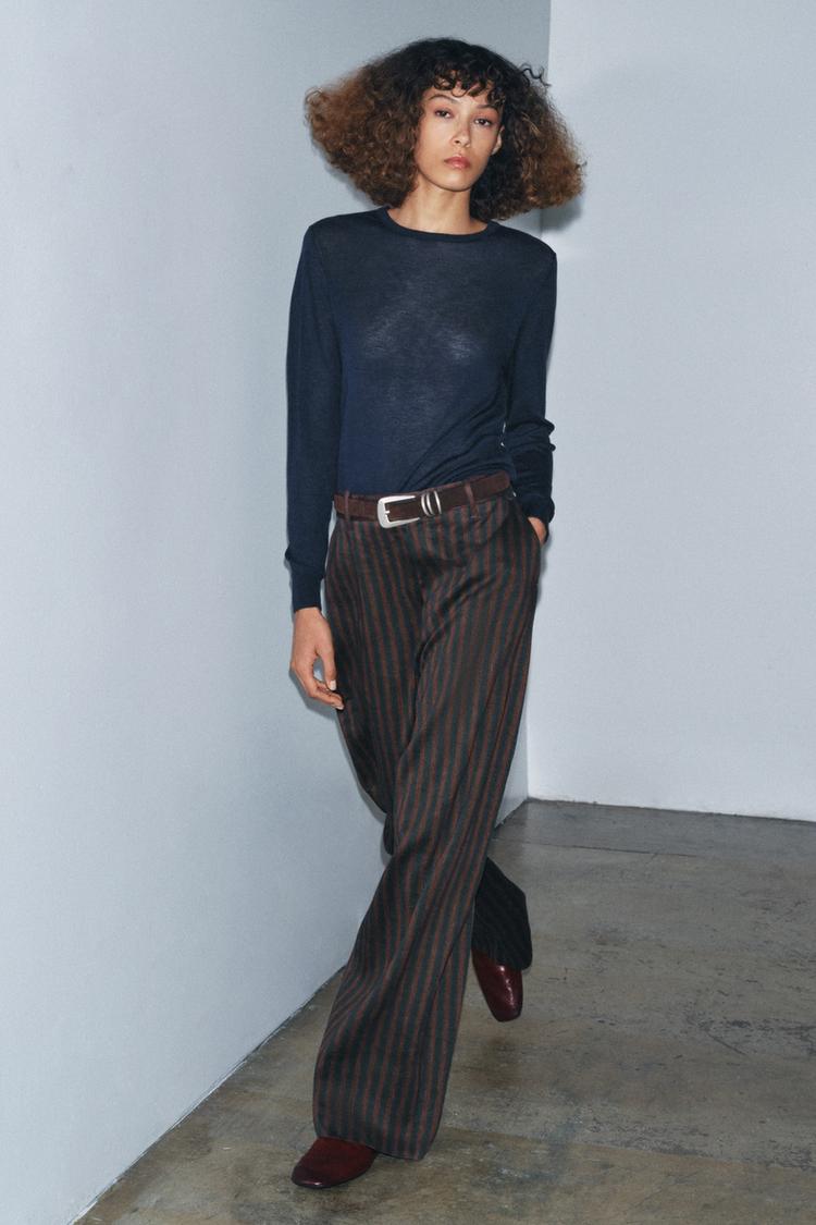 EXTRA-FINE WOOL AND SILK JUMPER - Zara product image