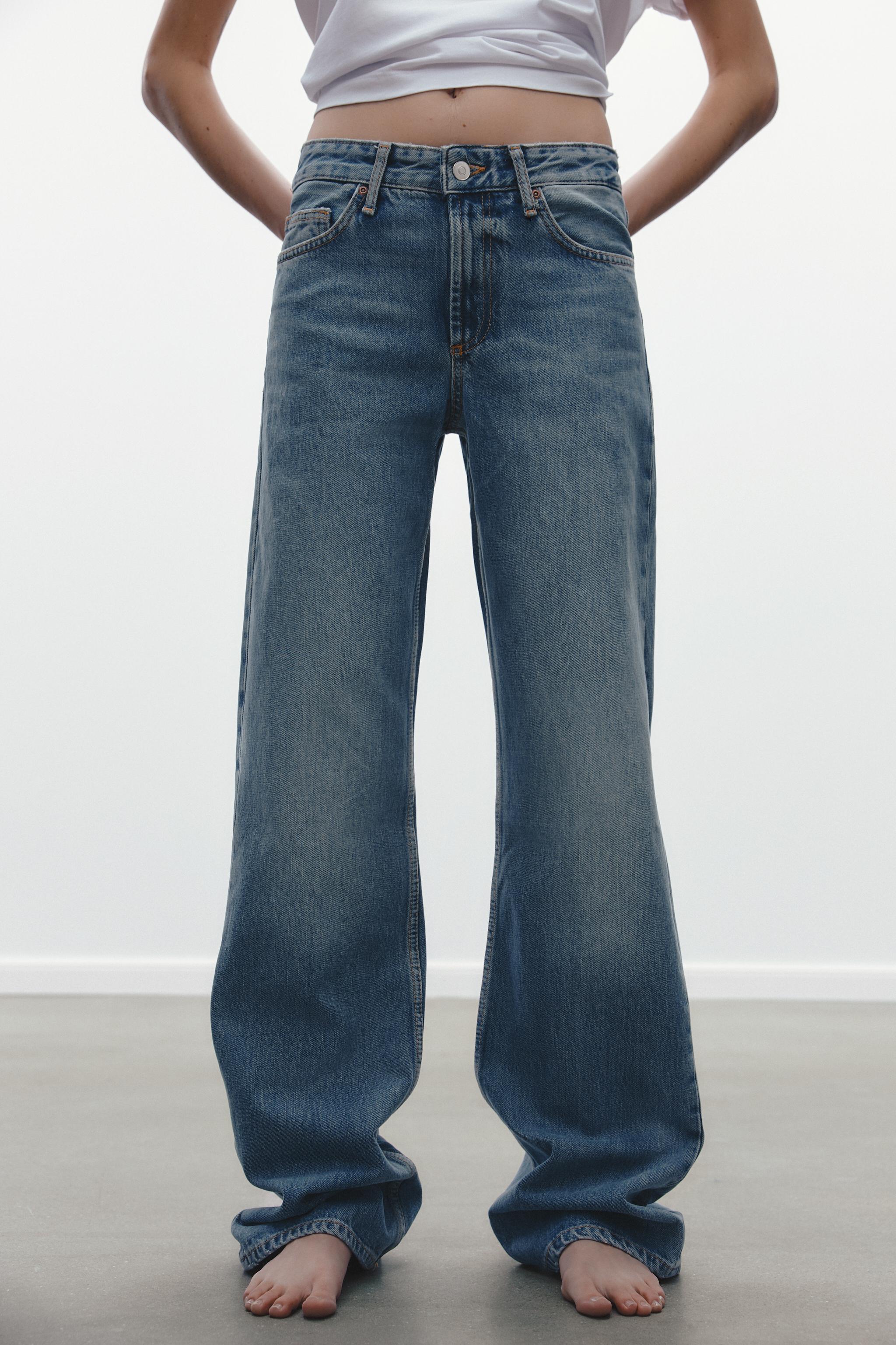 TRF MID-RISE WIDE LEG JEANS