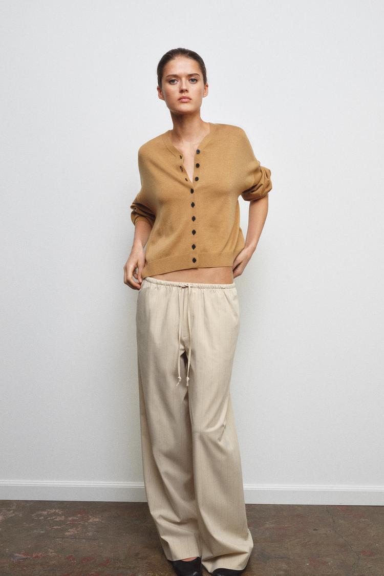ZW COLLECTION STRIPED PAJAMA PANTS - Zara product image