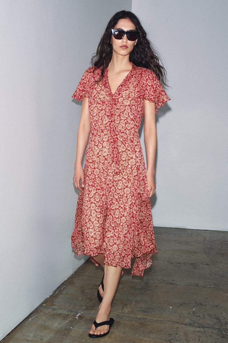 ZW COLLECTION FLORAL PRINT DRESS - Zara product image