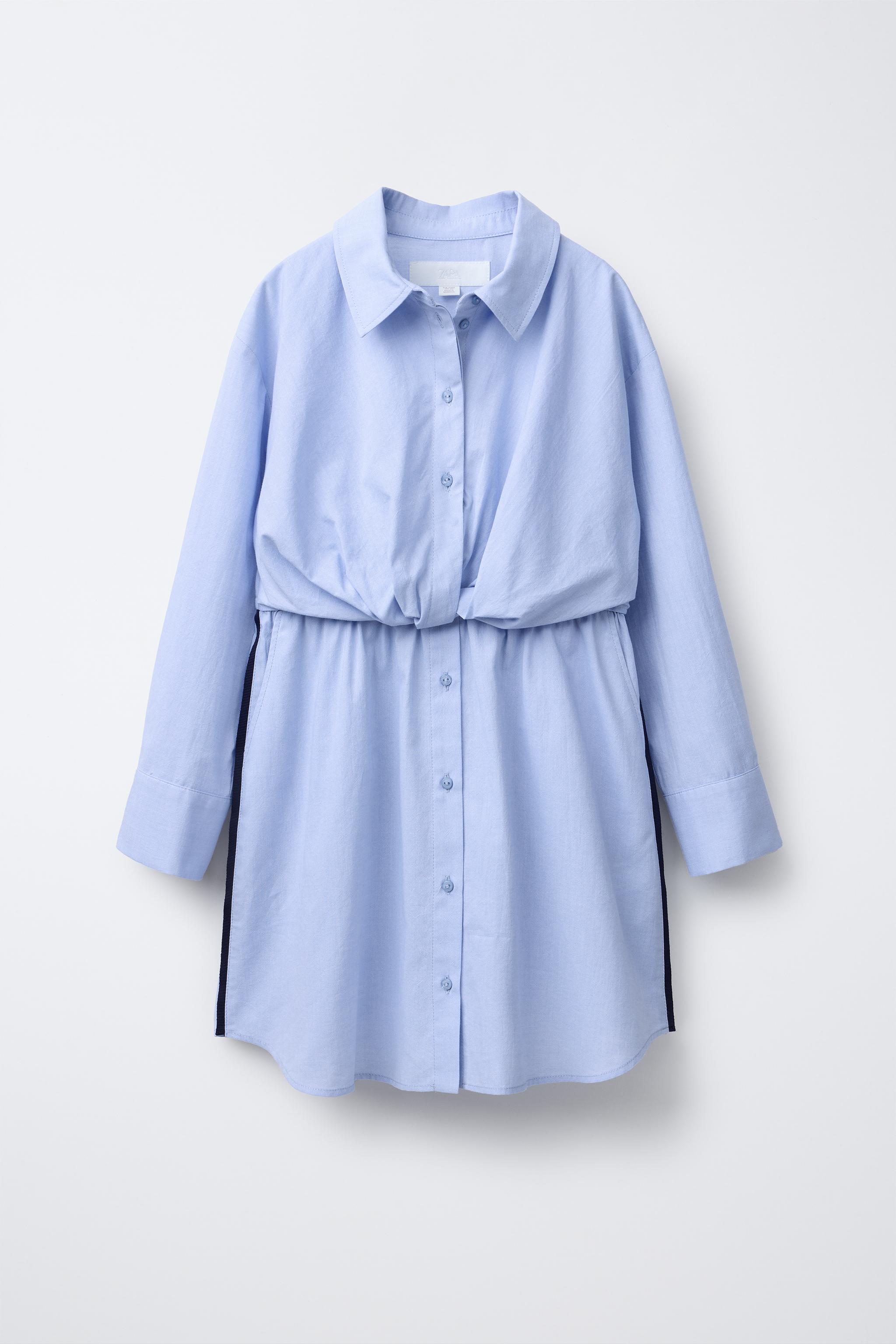 KNOTTED SHIRT DRESS