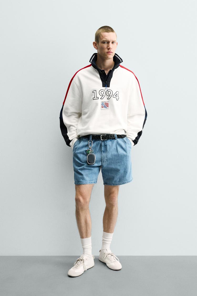 USA 94 FIFA WORLD CUP™ FIFA CLASSICS QUARTER-ZIP SWEATSHIRT - Zara product image