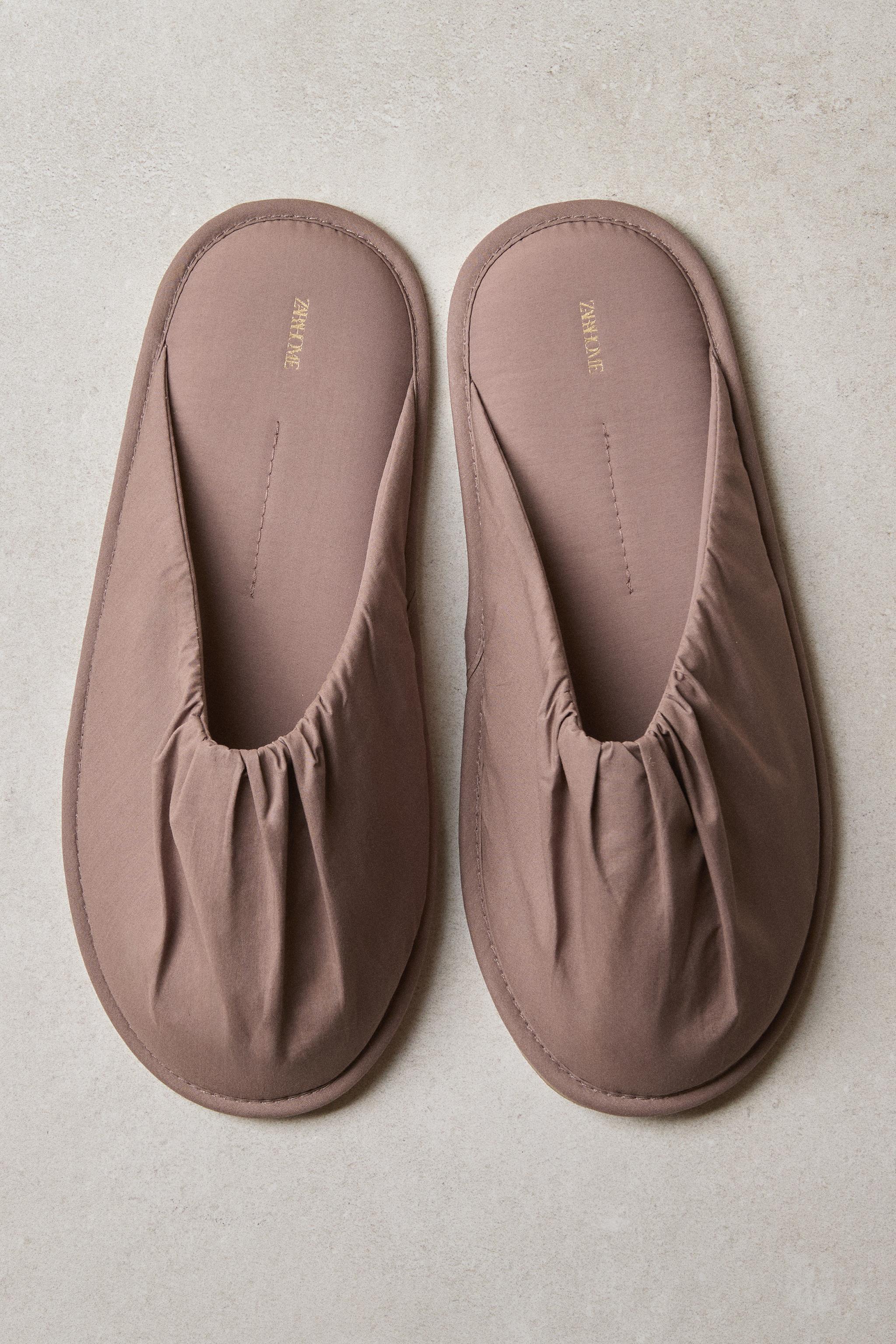 CHAUSSONS PLIS COTON