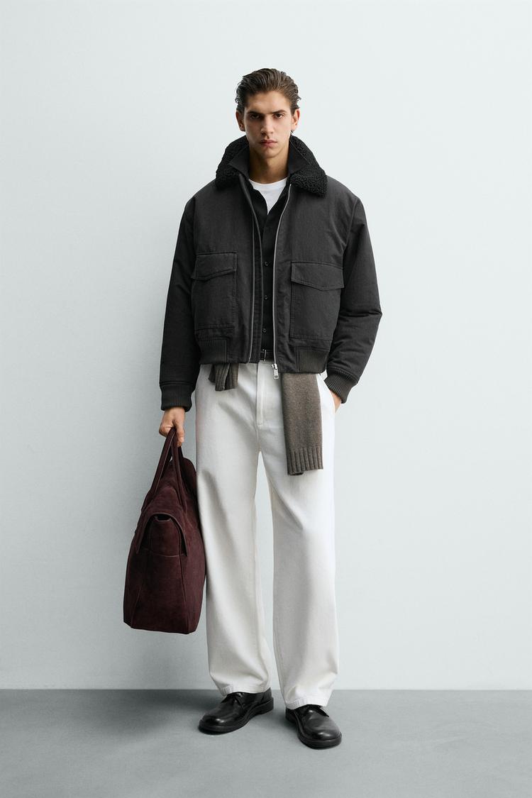 COMBINATION BOMBER JACKET - Zara product image