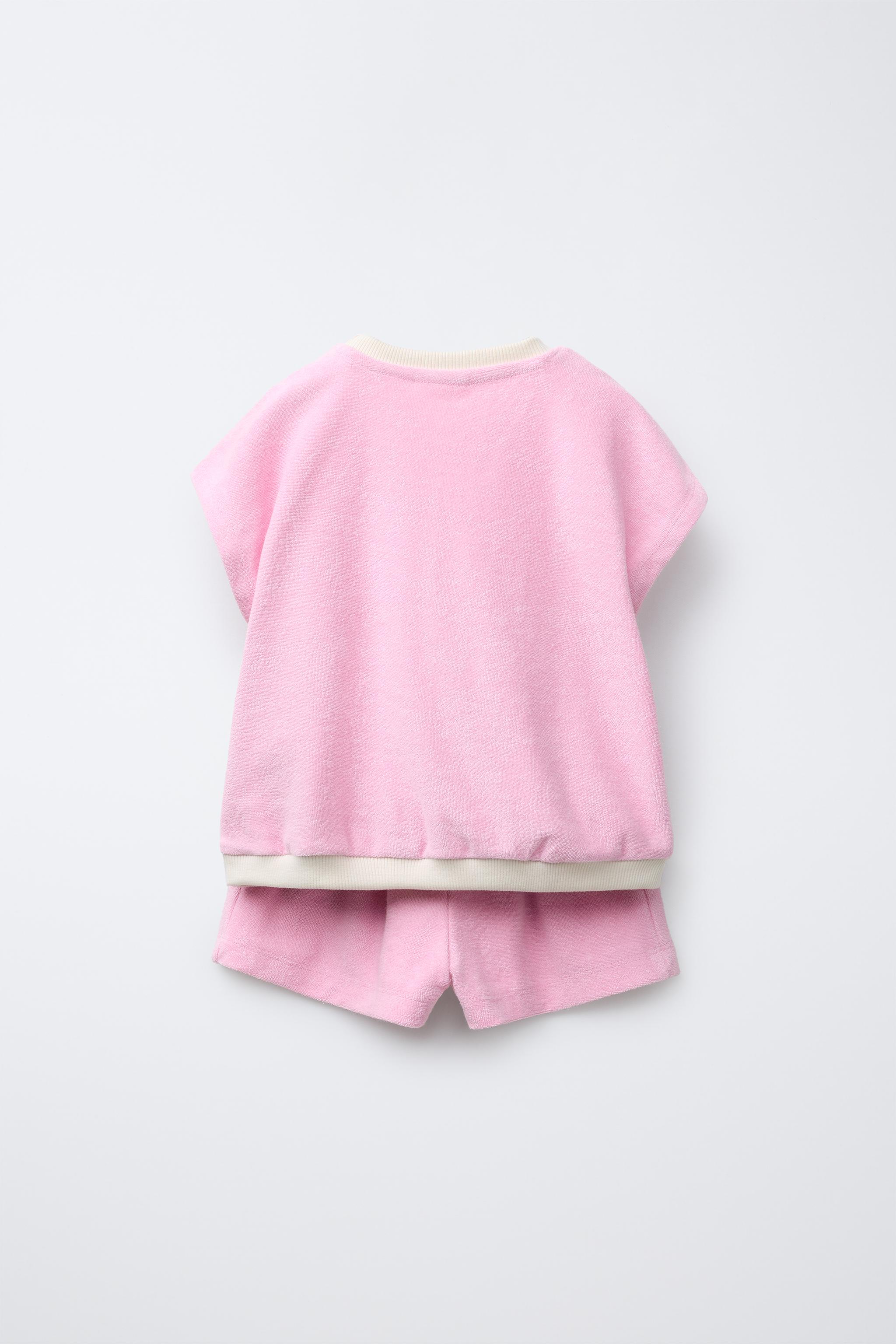 TOWEL T-SHIRT AND BERMUDA SET