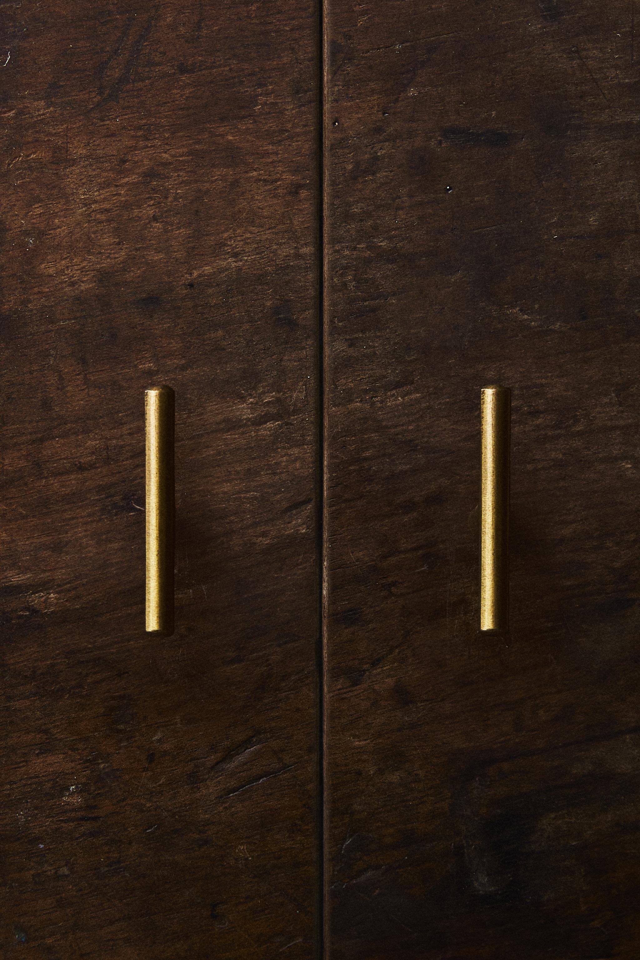 SET OF GOLD METALLIC KNOBS (SET OF 2