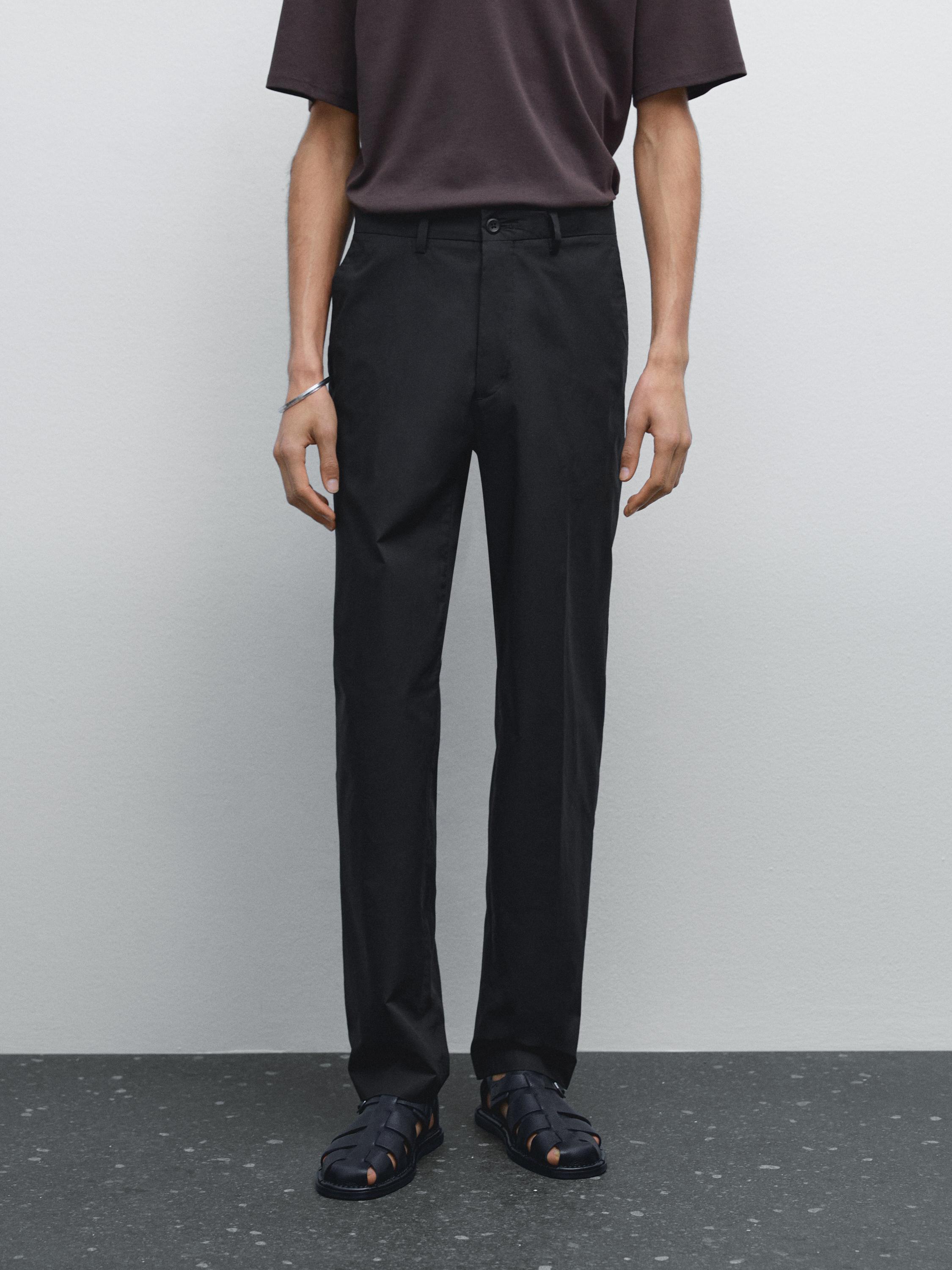 100% cotton jogger fit trousers