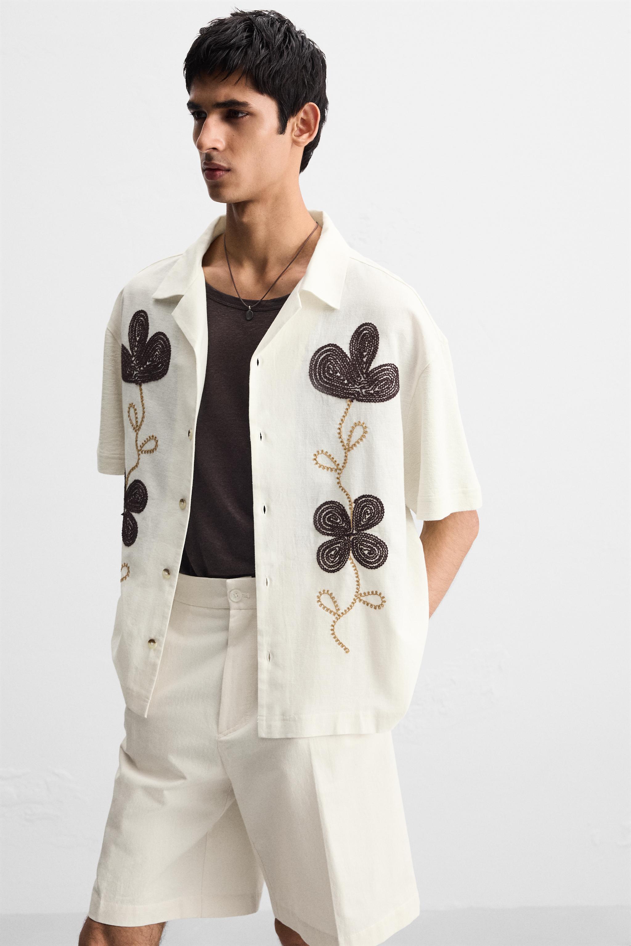 FLORAL EMBROIDERY SHIRT