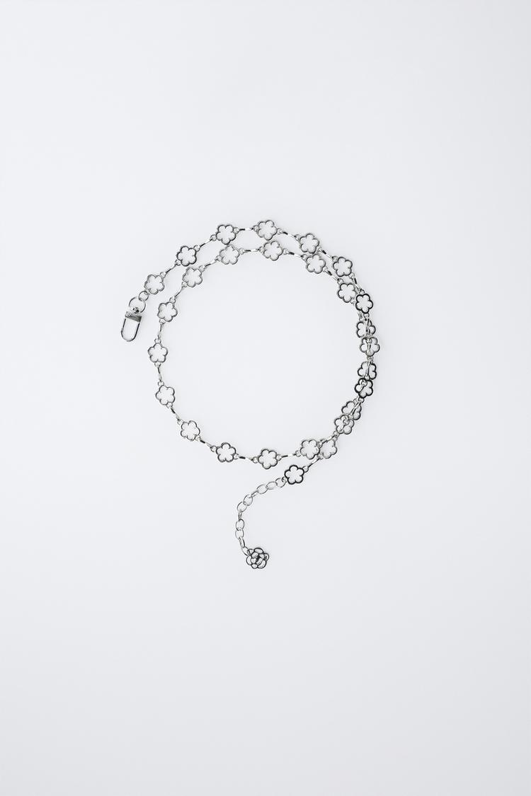 FLOWER CHAIN BELT - Zara product image