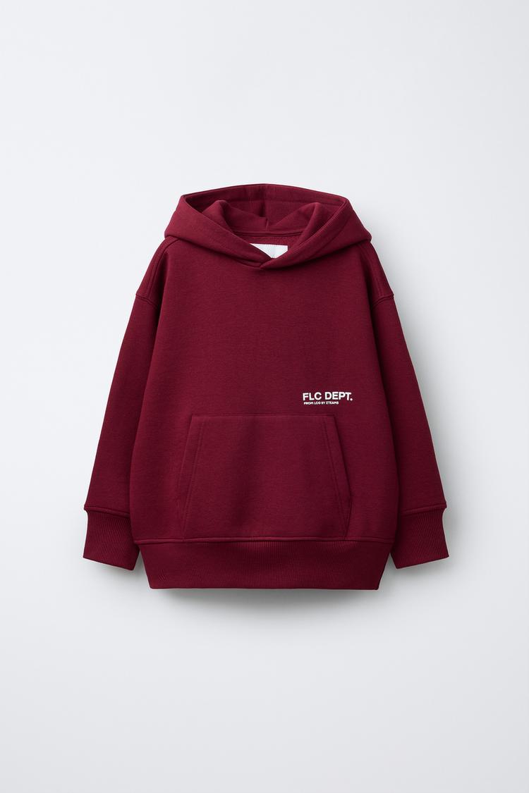 TEXT PRINT HOODIE - Zara product image