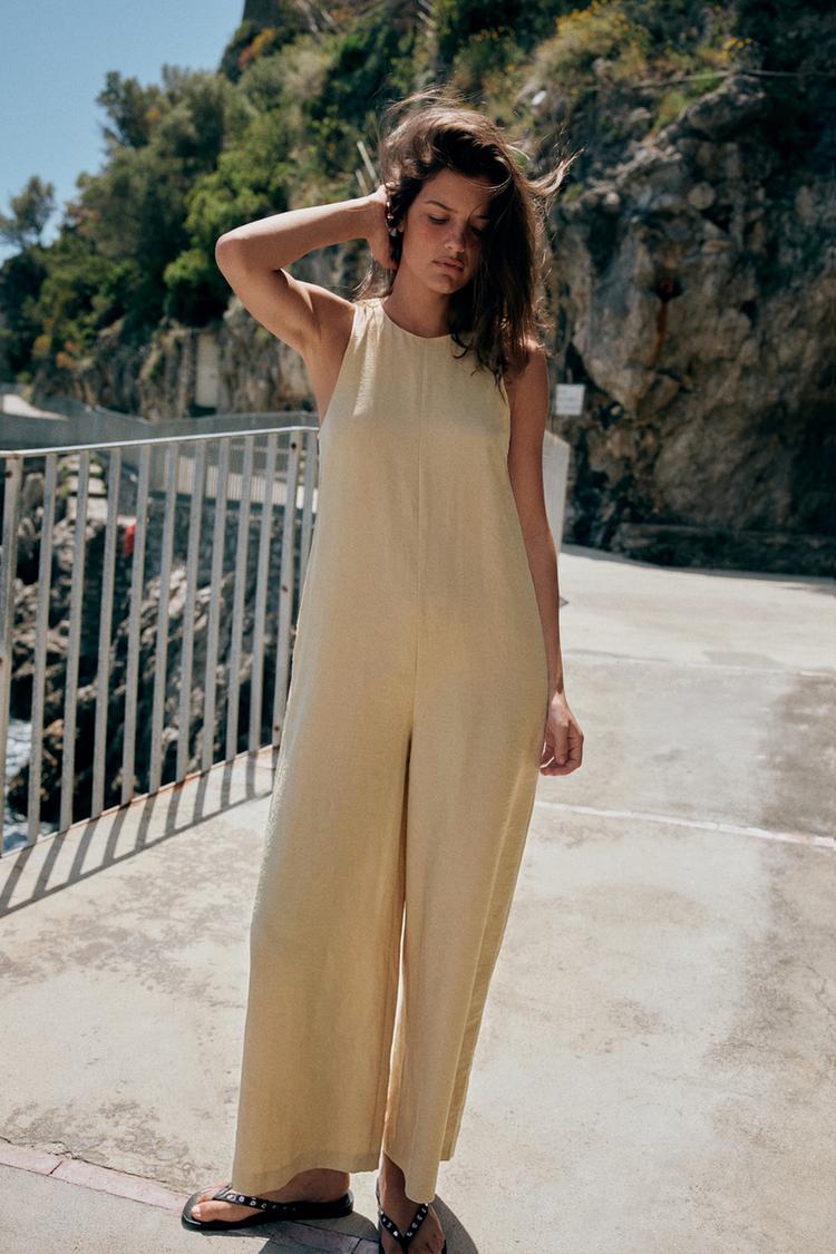 FLOWY LONG JUMPSUIT - Zara product image
