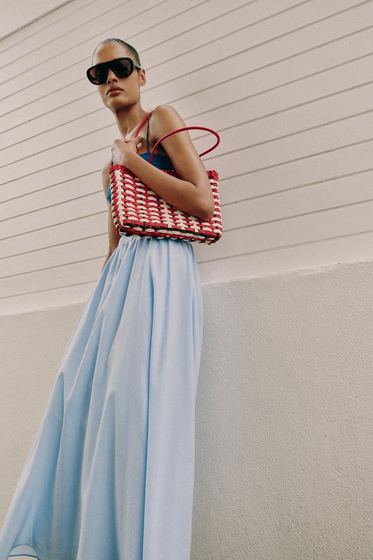 WOVEN-EFFECT MINI SHOPPER - Zara product image