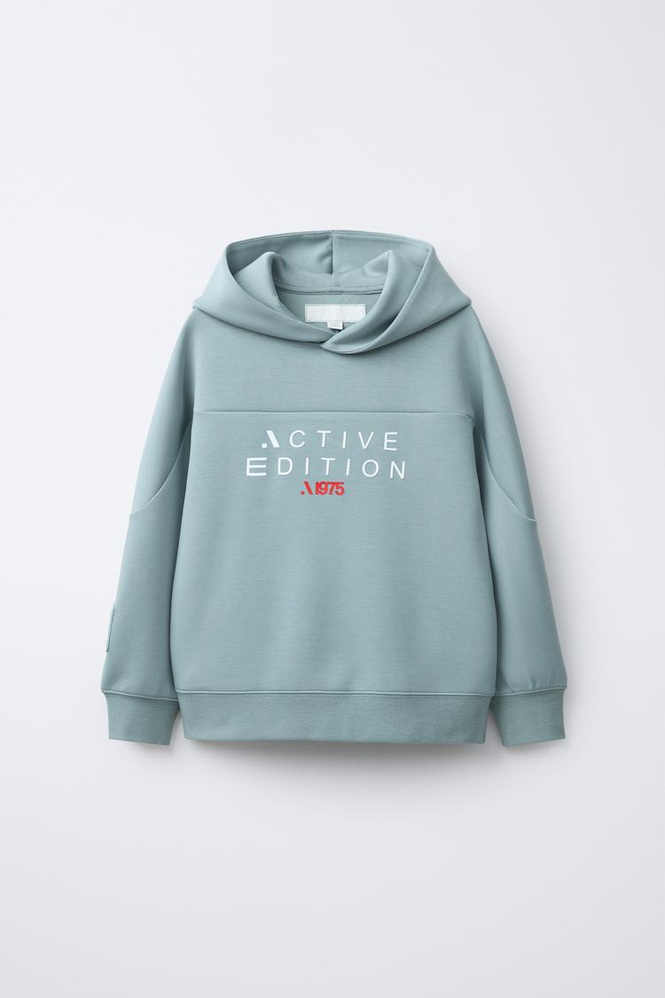 SPORTY HOODED SWEATSHIRT - Zara product image