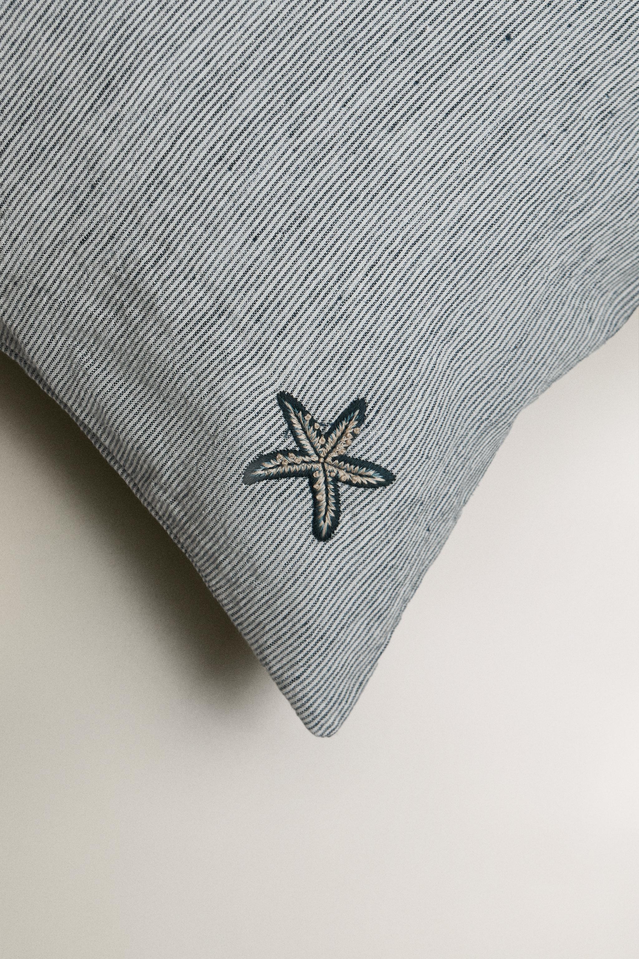 HOUSSE DE COUSSIN ÉTOILE DE MER