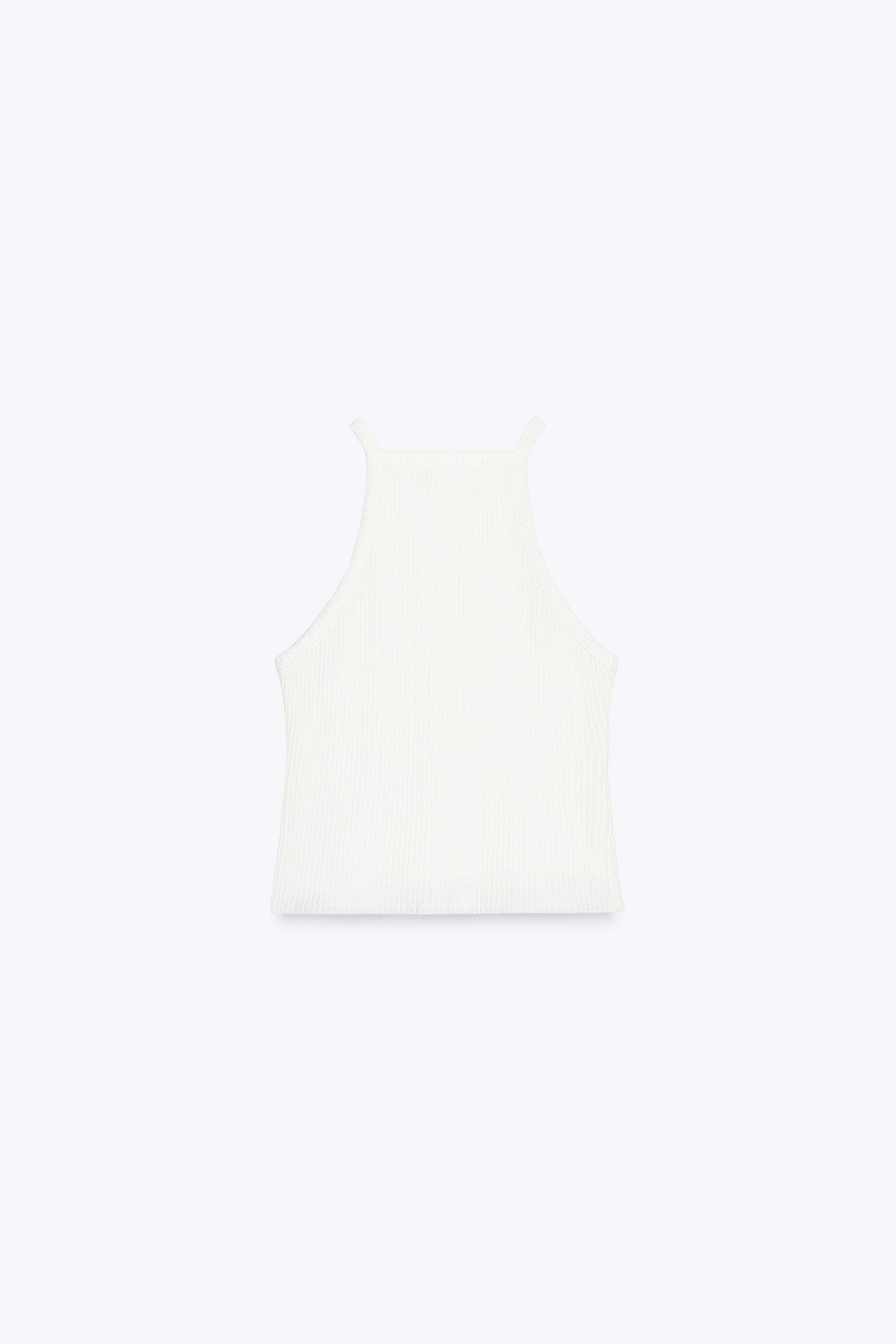 RIBBED EMBROIDERED TOP