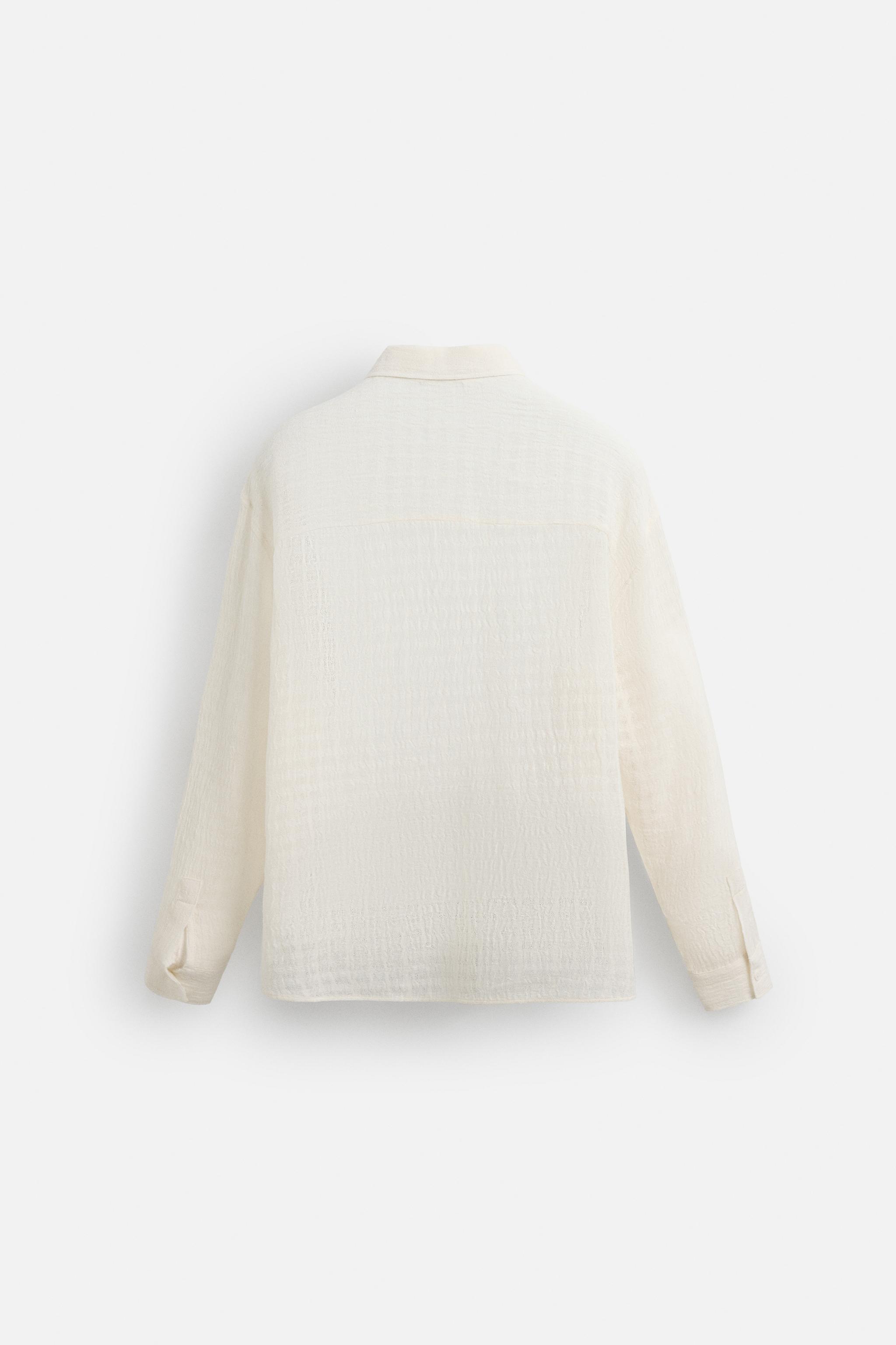 CHEMISE STRUCTURÉE LIN - COTON