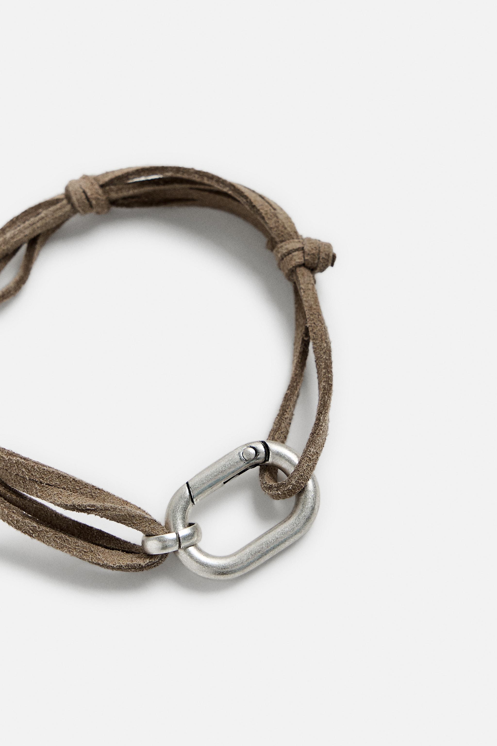 FAUX LEATHER COMBINATION BRACELET