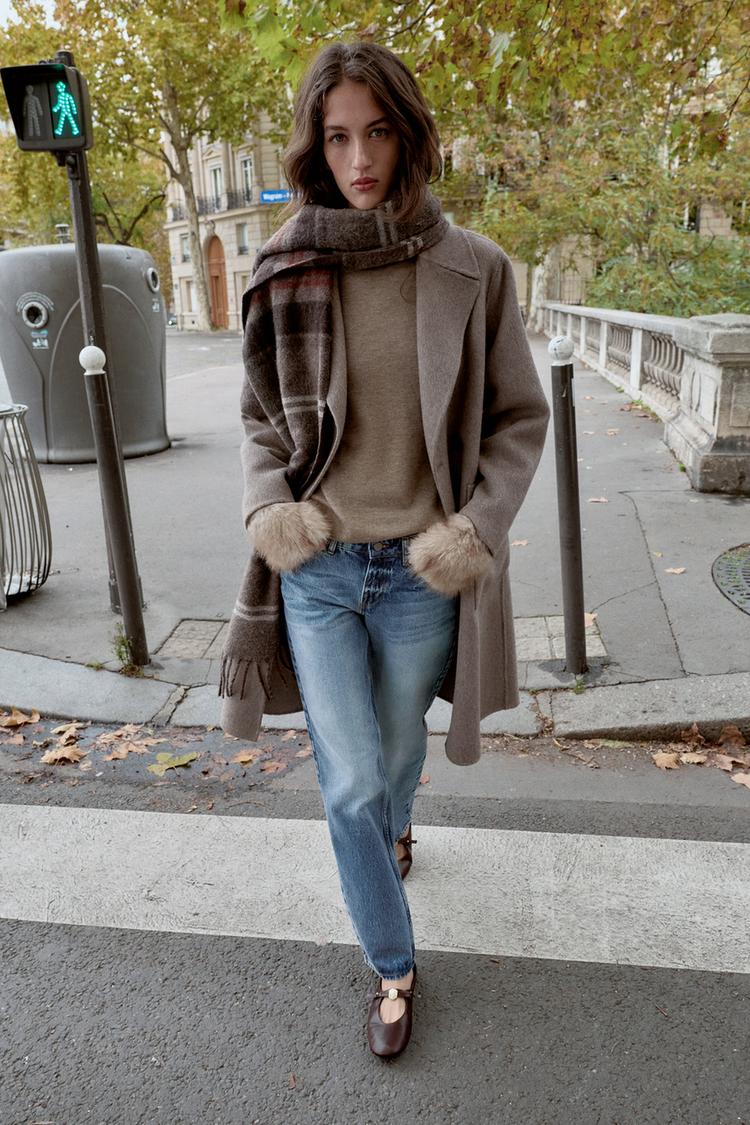 SOFT LEATHER BALLET FLATS - Zara product image