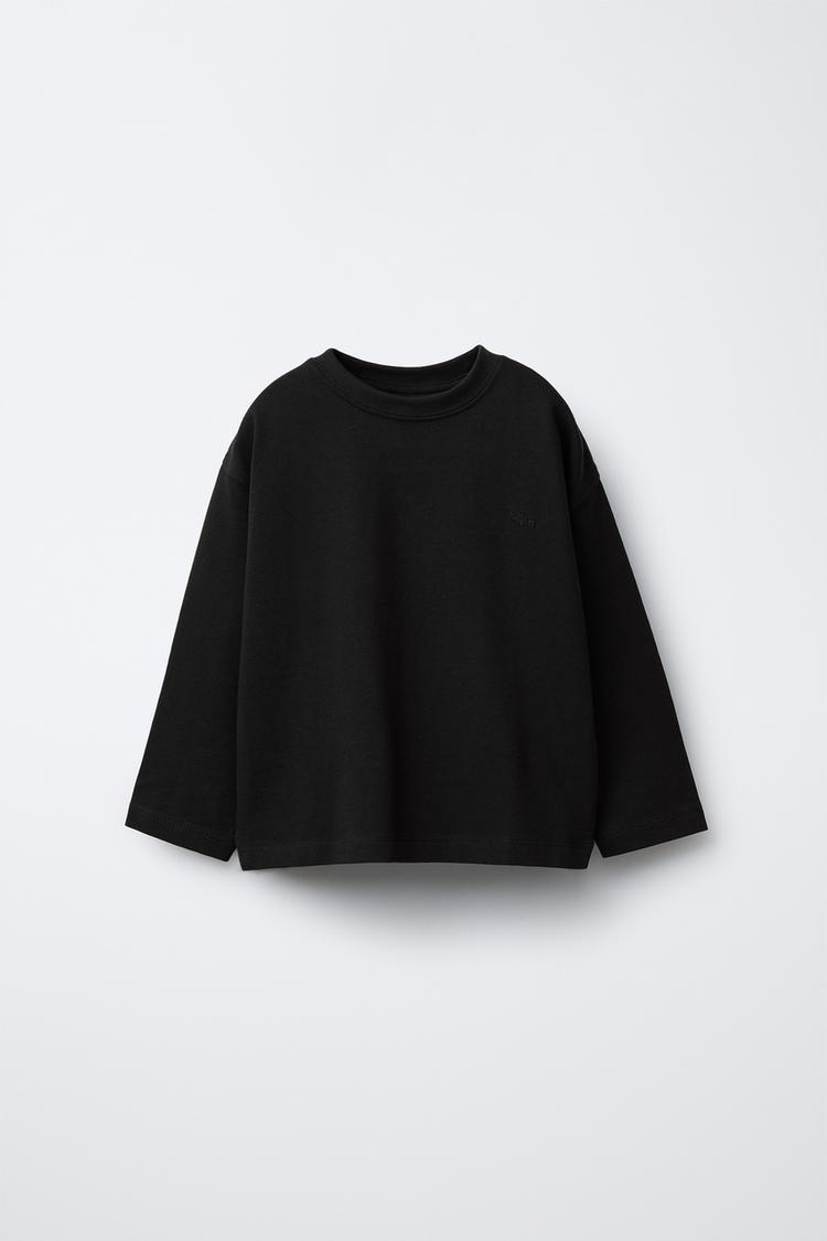 EMBROIDERED HEAVY WEIGHT T-SHIRT - Zara product image