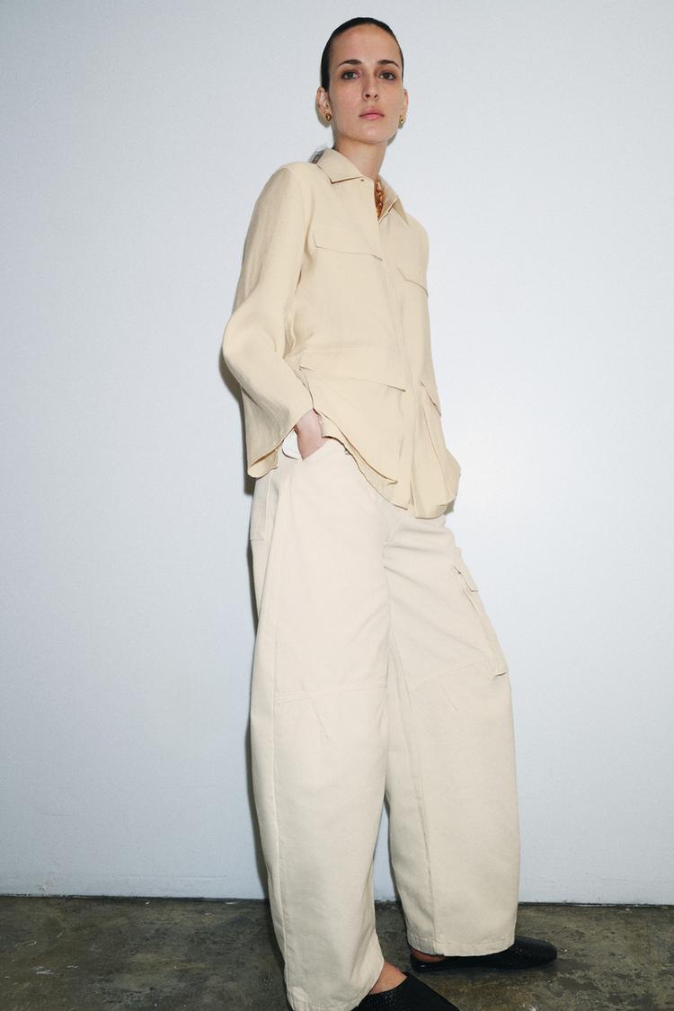 FLOWY POCKET SHIRT ZW COLLECTION - Zara product image