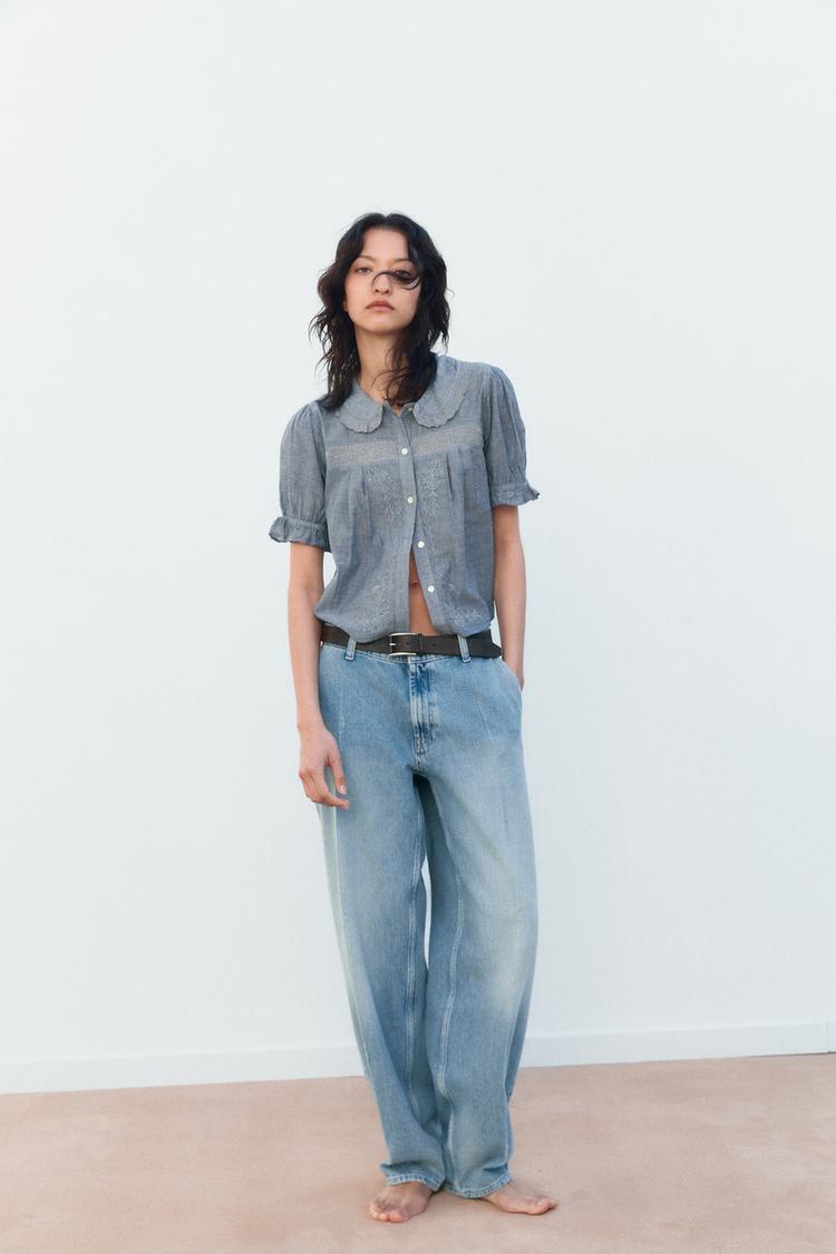 FLORAL EMBROIDERY SHIRT