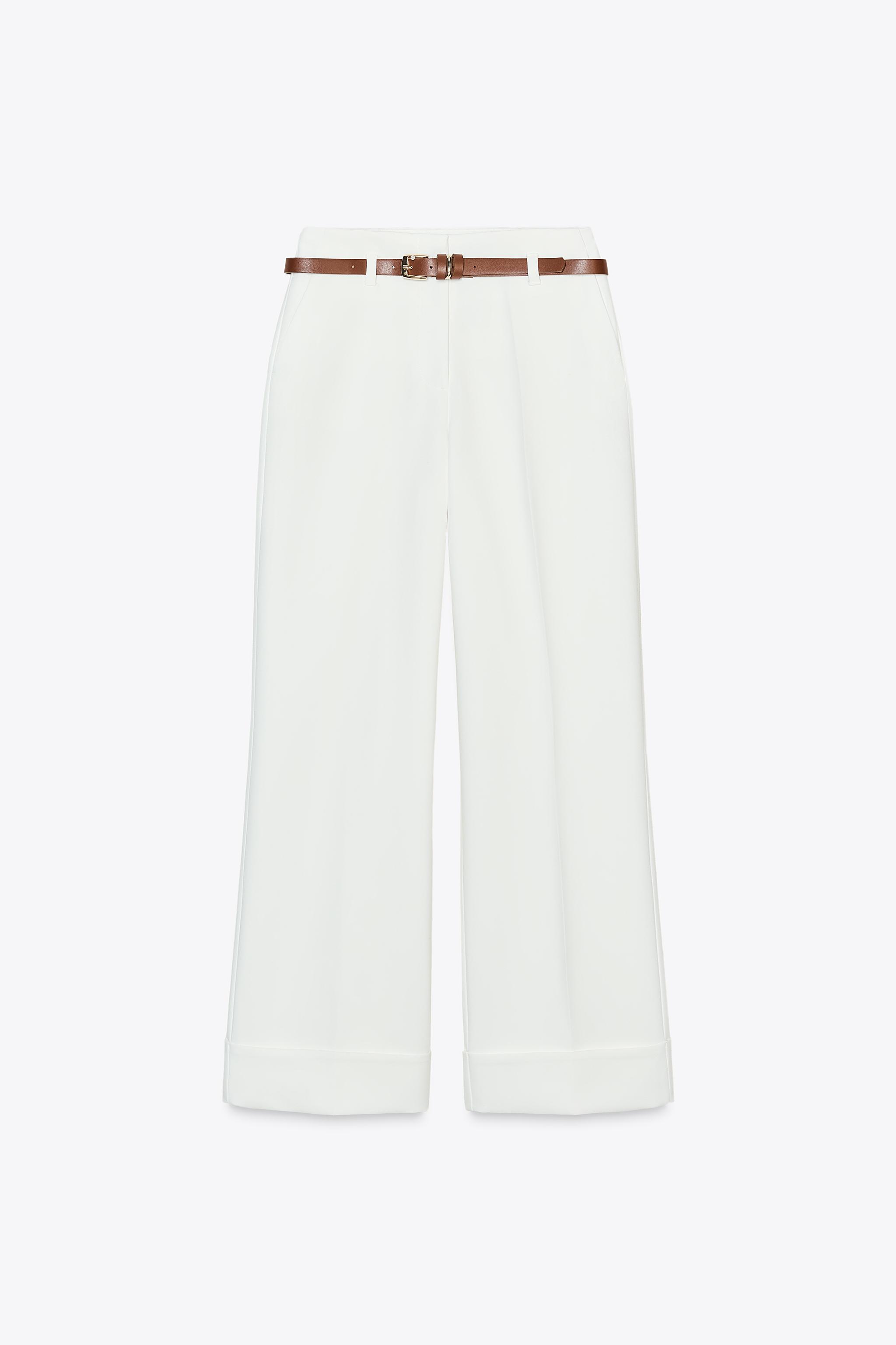BELTED CUFFED PANTS