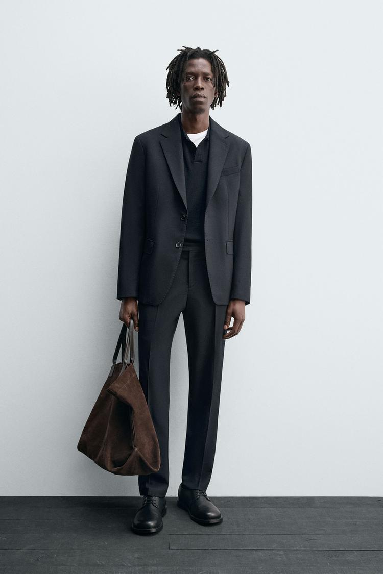 WOOL SUIT PANTS