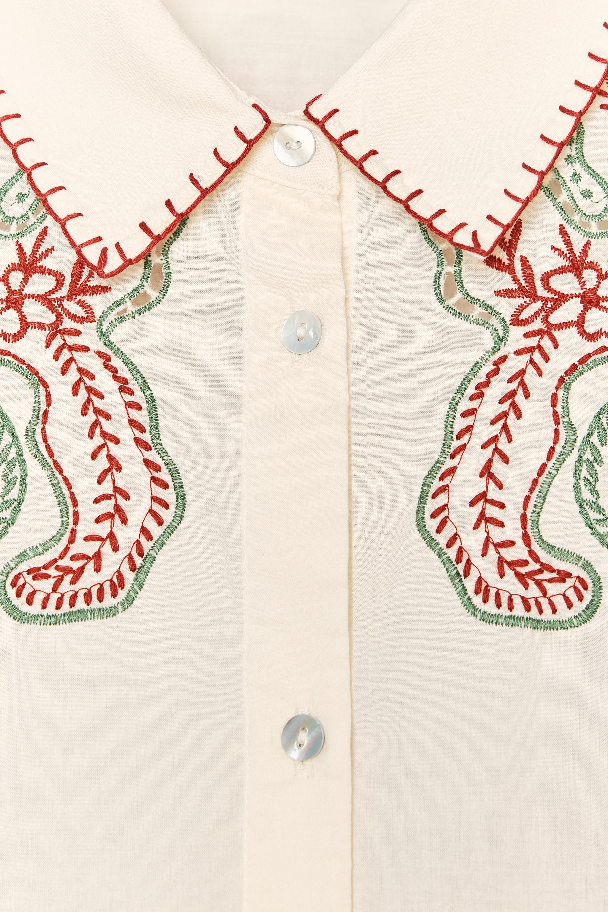 ZW COLLECTION EMBROIDERED SHIRT
