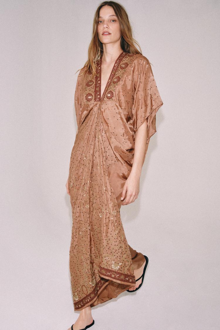 ZW COLLECTION LIMITED EDITION BEADED EMBROIDERED DRESS - Zara product image