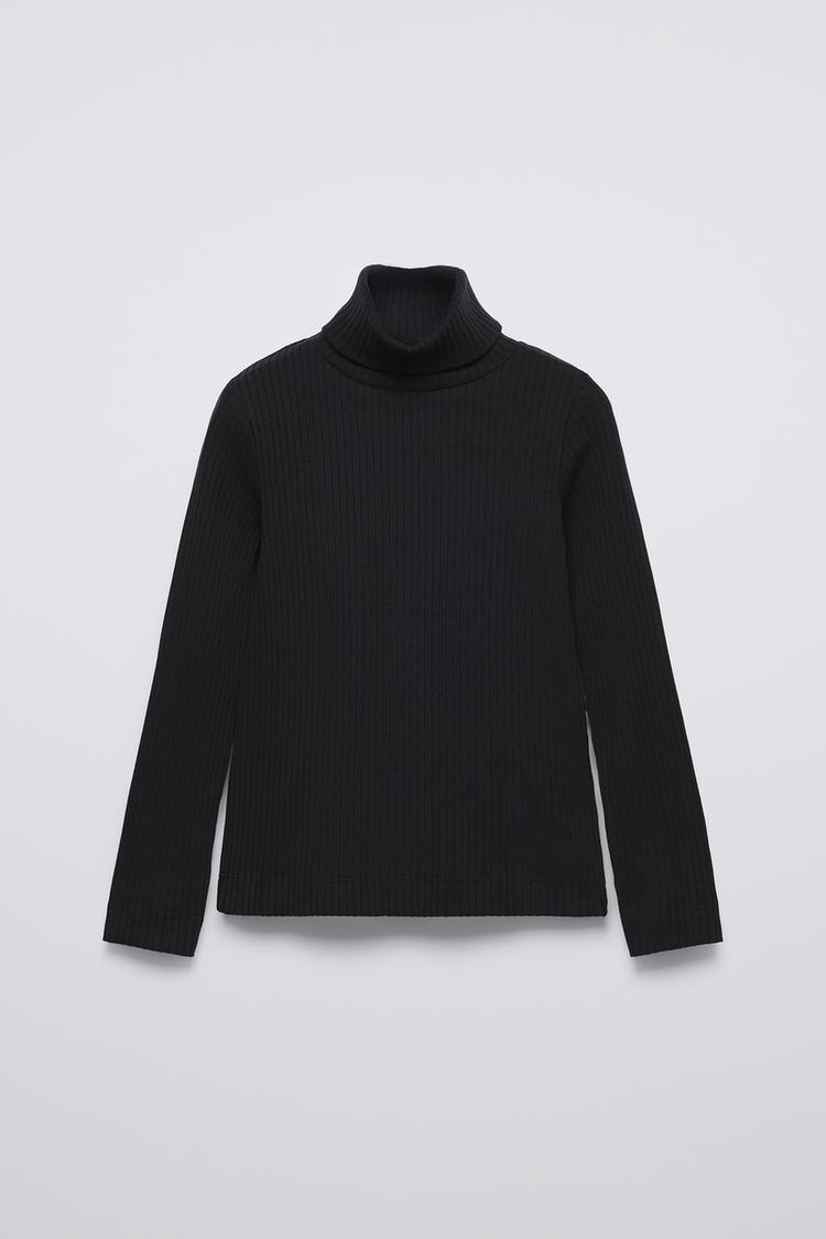 TURTLENECK RIBBED SWEATER