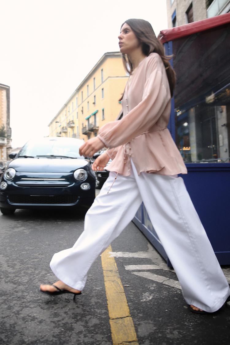 BLOUSE CEINTURE FINE