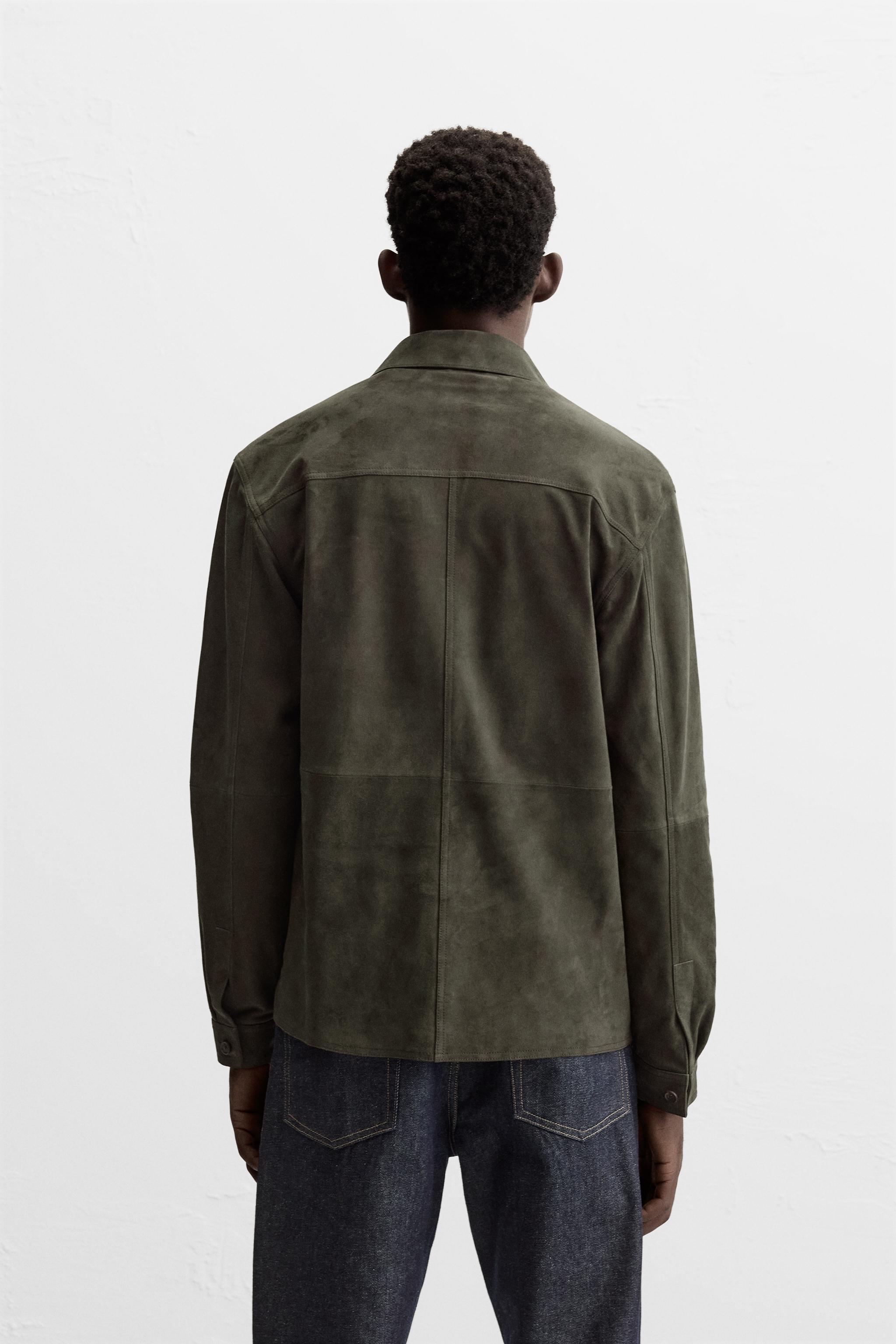 SUEDE OVERSHIRT