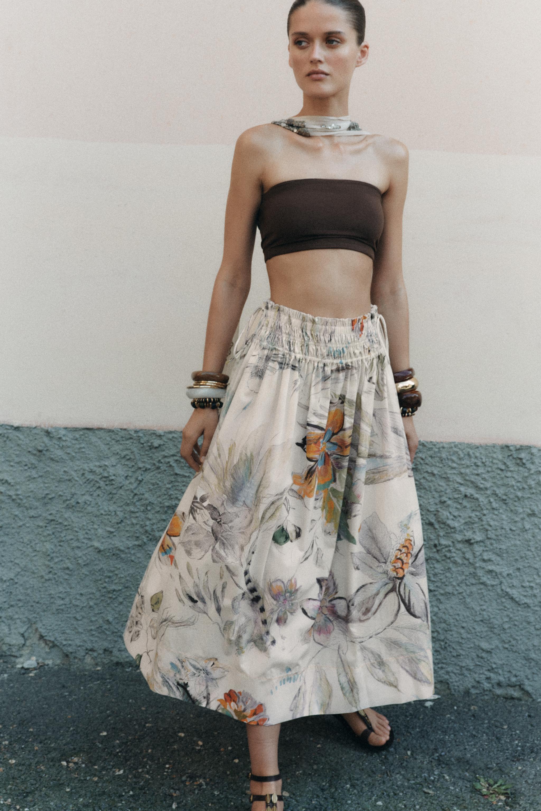ザラ ZARA PLEATED SKIRT LIMITED EDITION PLEATED WRAP SKIRT LIMITED EDITION - Black | ZARA Canada
