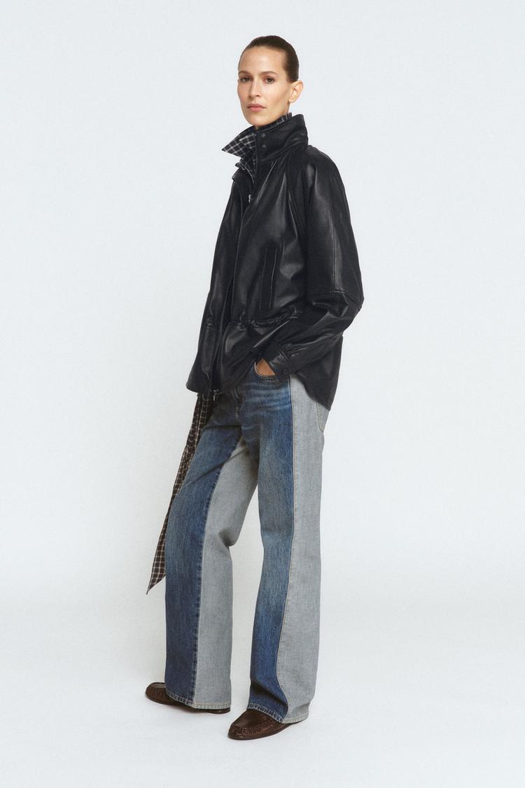 ZW COLLECTION 100% LEATHER JACKET LIMITED EDITION - Zara product image
