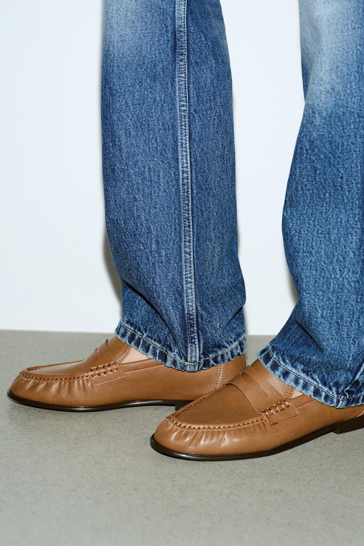 SOFT RUCHED LOAFERS - Zara product image