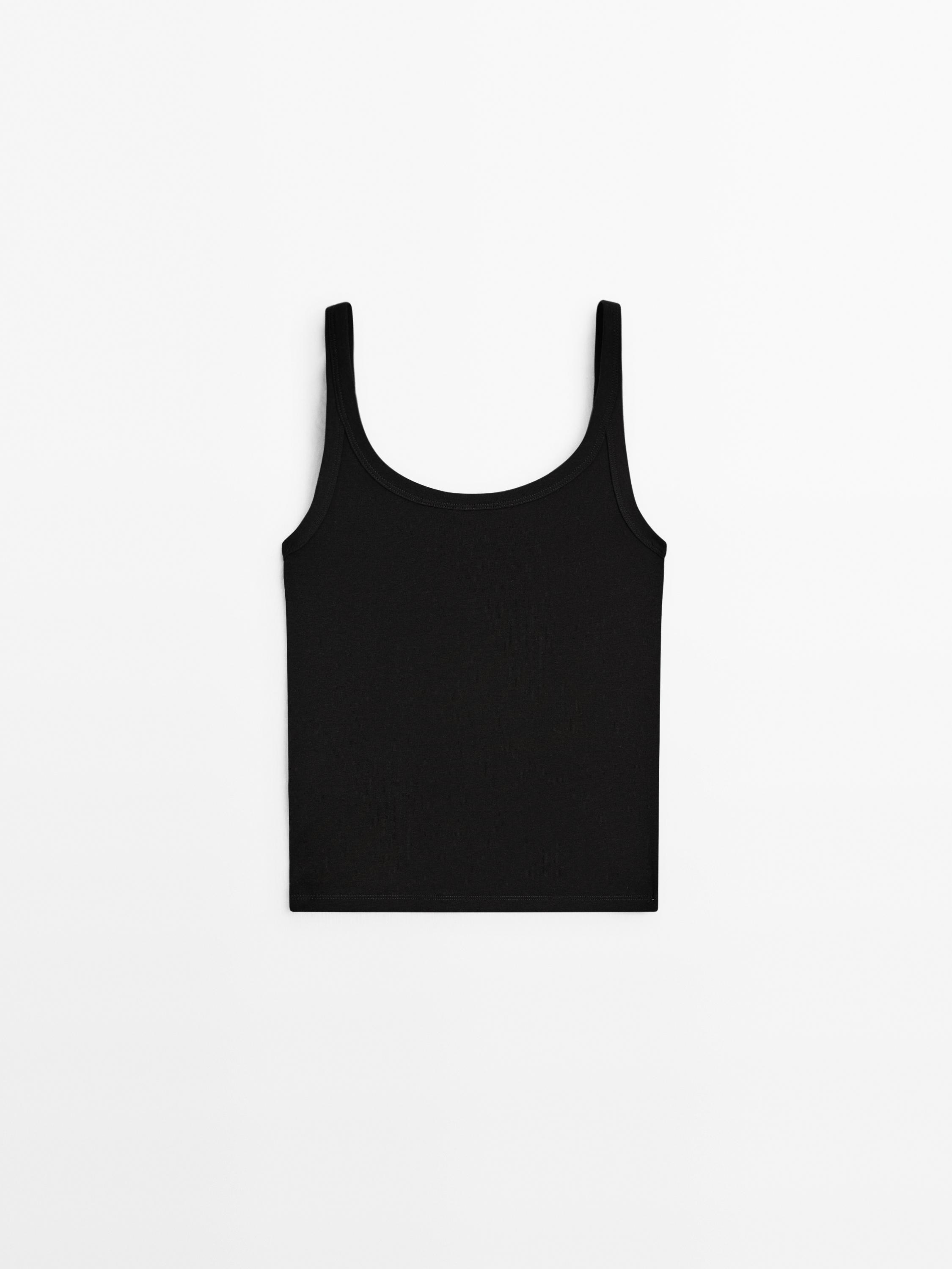 Cotton blend tank top