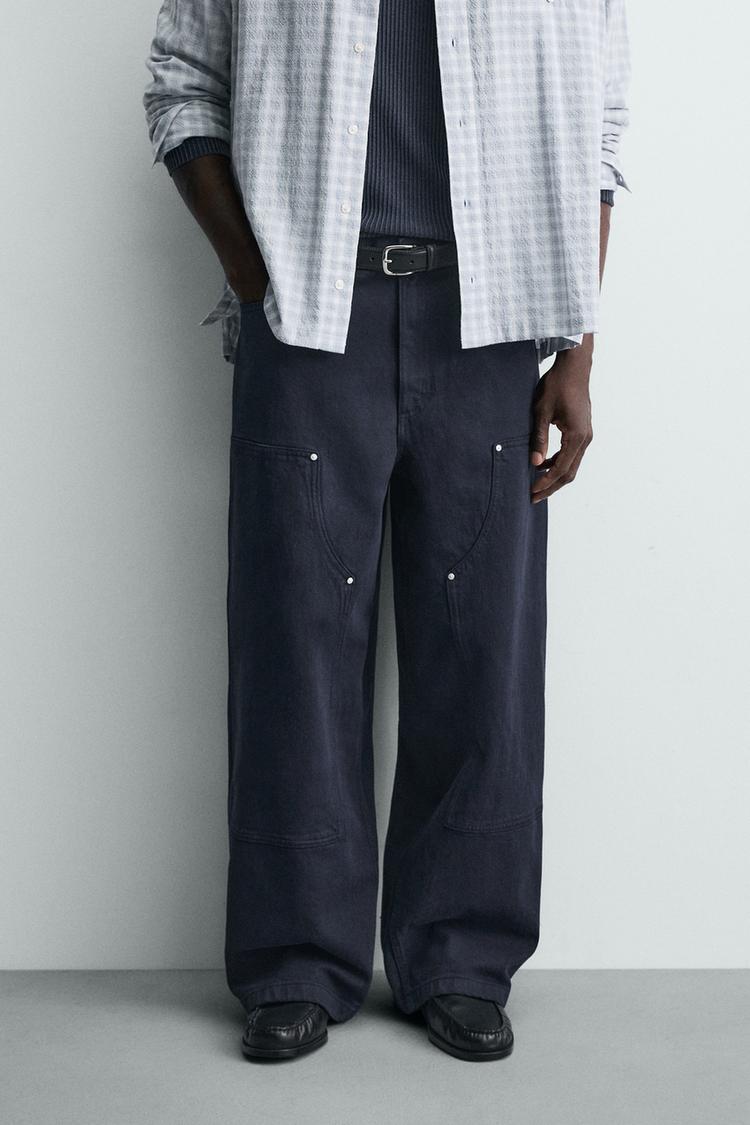 STUDDED CARPENTER PANTS - Zara product image