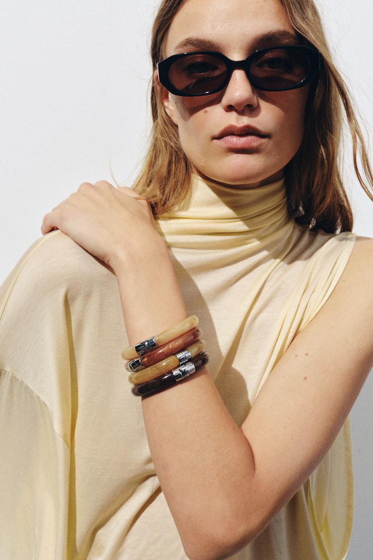 PACK OF 4 ARTICULATED BRACELETS - Zara product image