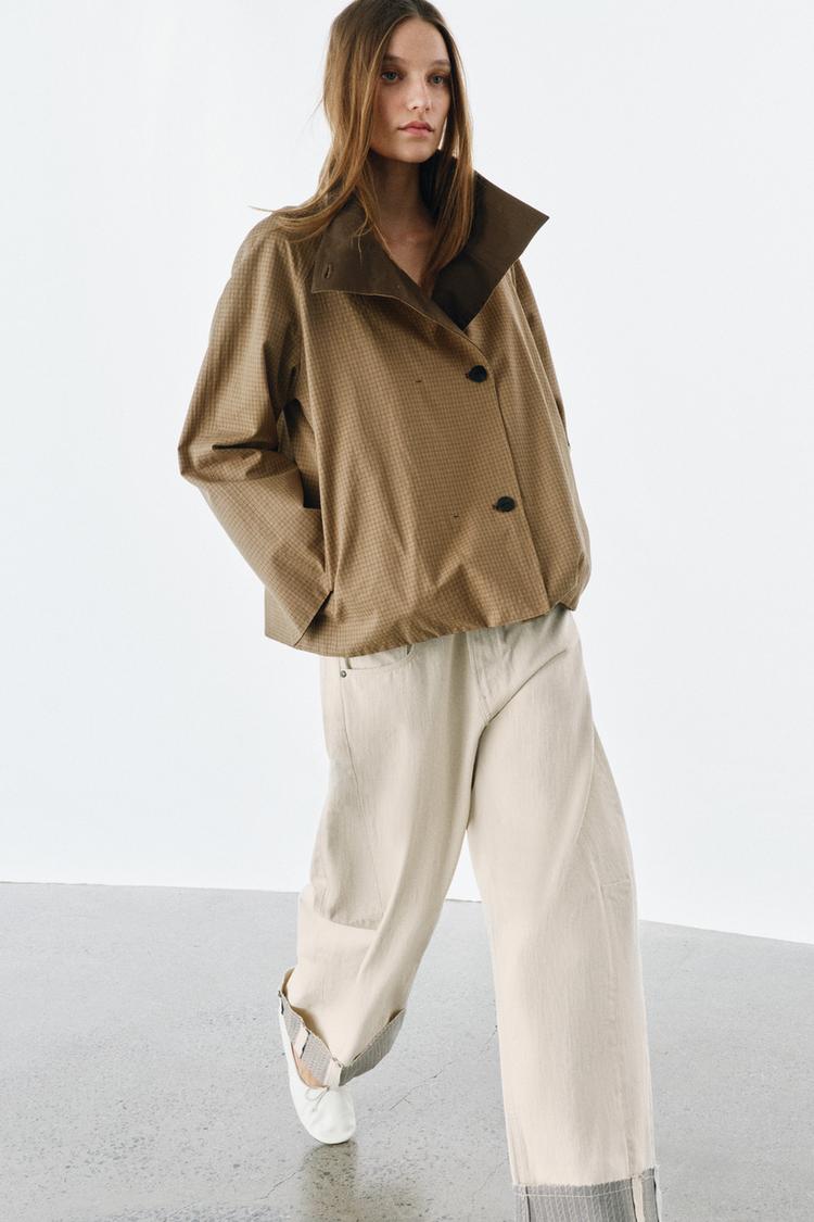 PLAID REVERSIBLE JACKET ZW COLLECTION - Zara product image