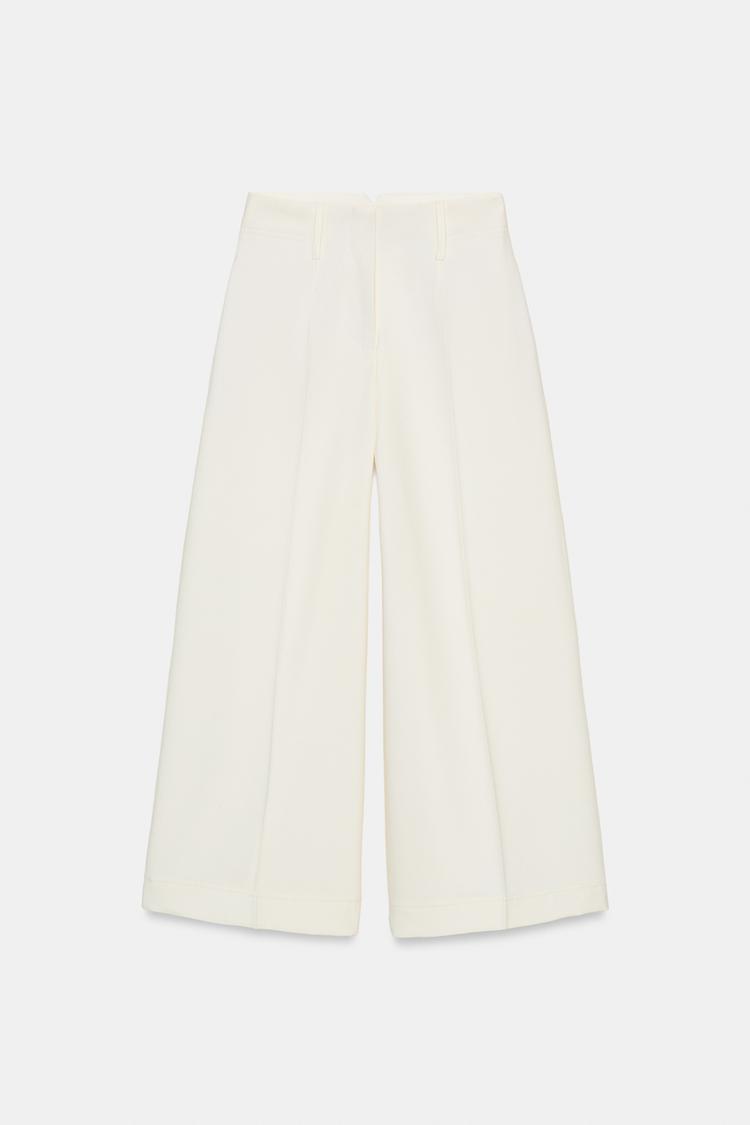 CROPPED WIDE LEG PANTS - Zara product image