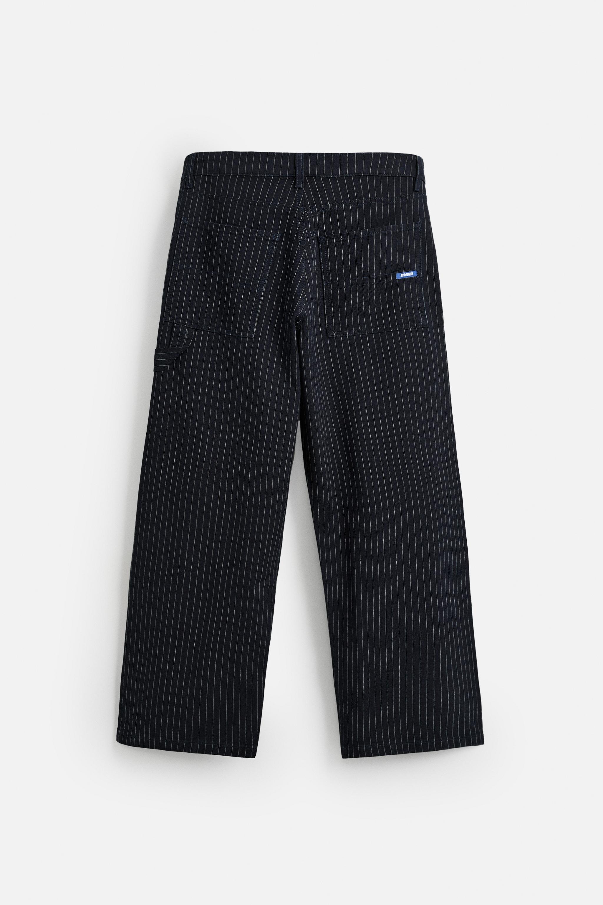 STRIPED RELAXED FIT PANTS