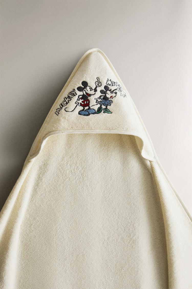 MICKEY & MINNIE ©DISNEY TERRYCLOTH HOODED BATH TOWEL - Zara product image