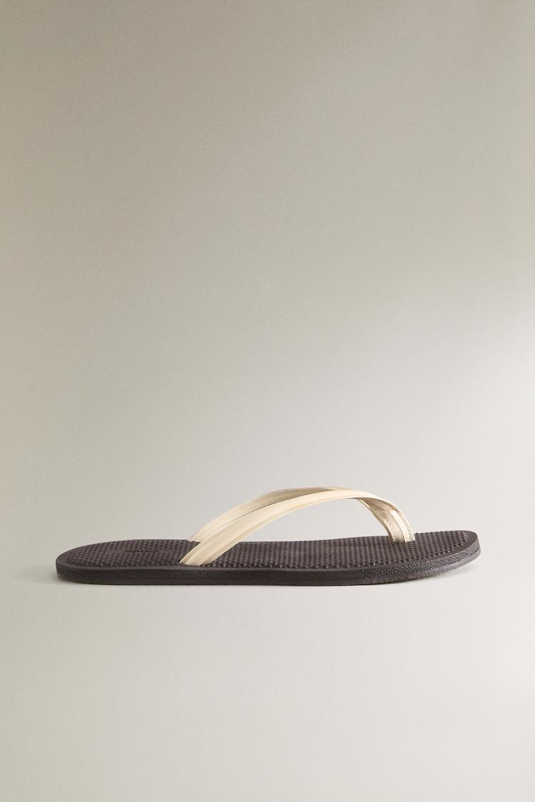 LEATHER STRAP SANDALS - Zara product image