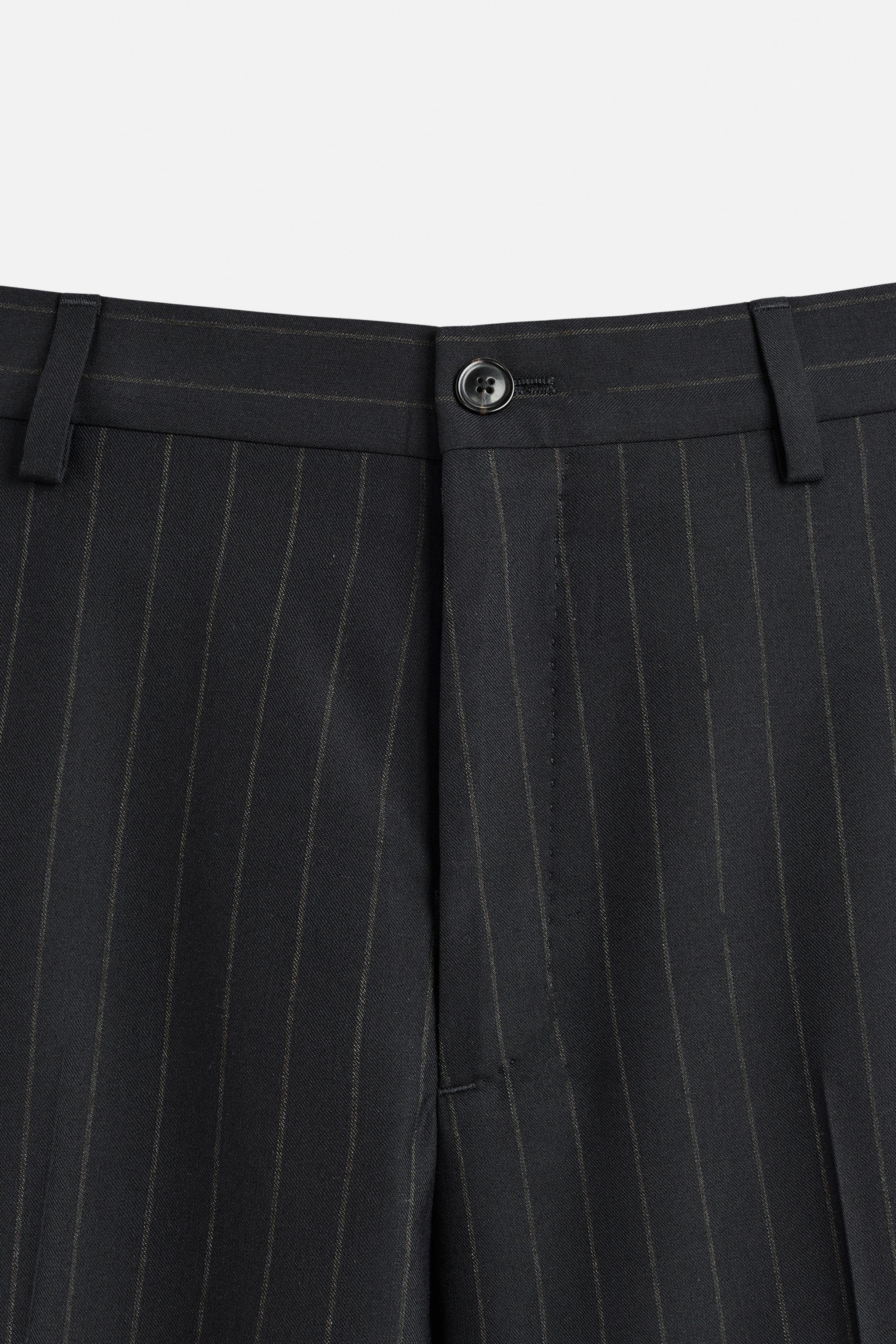 PINSTRIPE SUIT PANTS