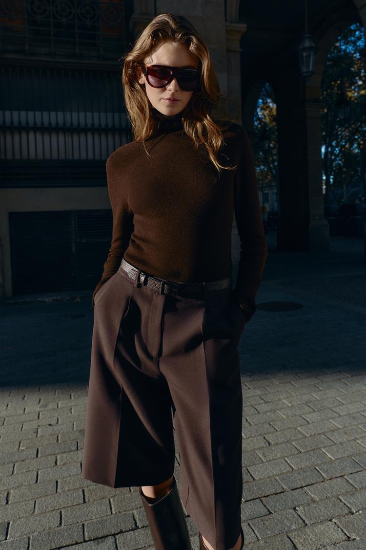 LONG BELTED SHORTS - Zara product image