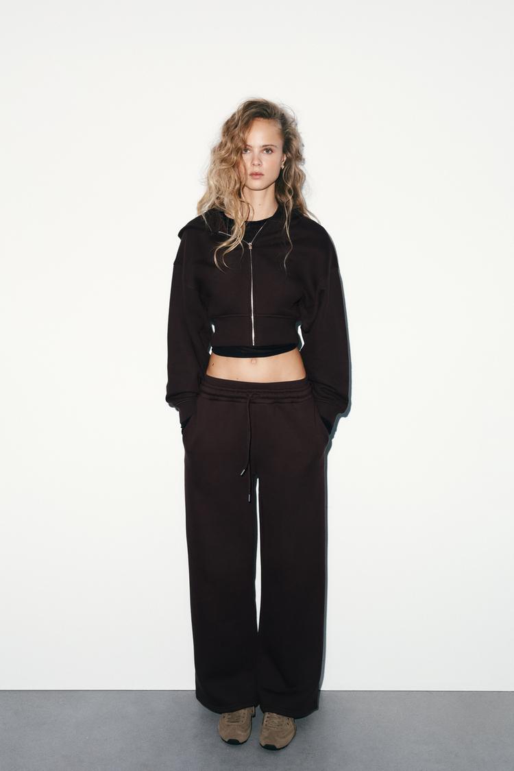 PLUSH STRAIGHT LEG PANTS - Zara product image
