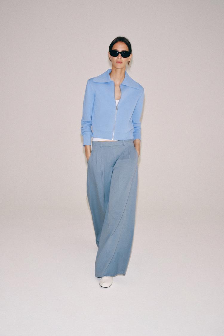 KNIT ZIP-UP CARDIGAN - Zara product image