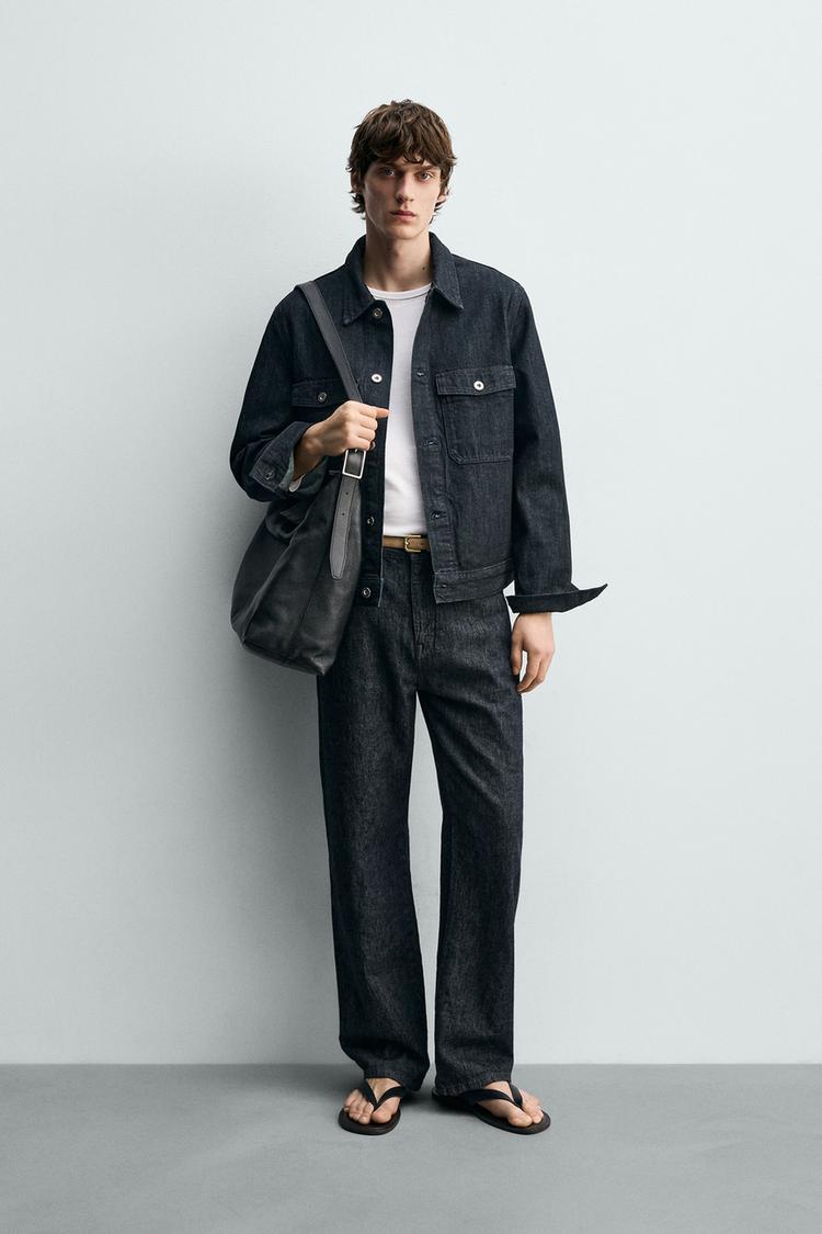 BASIC DENIM JACKET - Zara product image